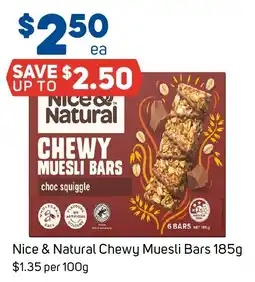 Foodland Nice & Natural Chewy Muesli Bars offer
