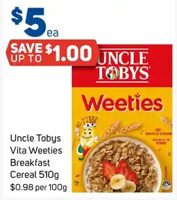 Foodland Uncle Tobys Vita Weeties Breakfast Cereal offer