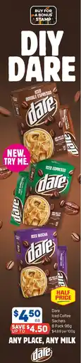 Foodland Dare Iced Coffee Sachets offer