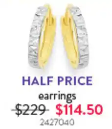 Goldmark earrings offer