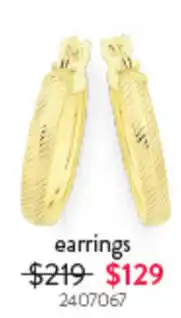 Goldmark earrings offer