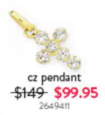 Goldmark cz pendant offer