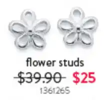 Goldmark flower studs offer