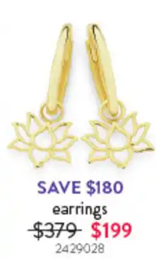 Goldmark earrings offer