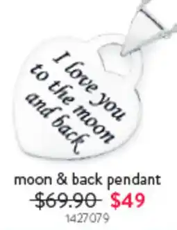 Goldmark moon & back pendant offer