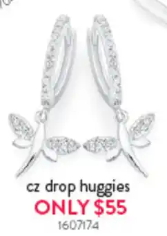 Goldmark cz drop huggies offer