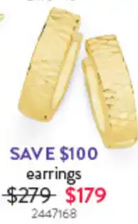 Goldmark earrings offer