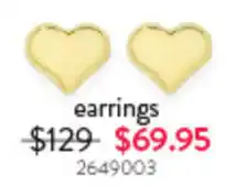 Goldmark earrings offer