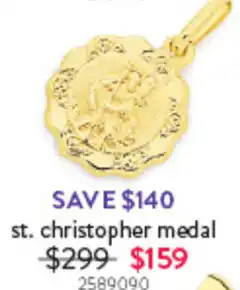 Goldmark st. christopher medal offer