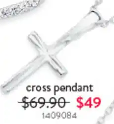 Goldmark cross pendant offer