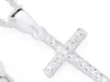 Goldmark cz fine cross pendant offer