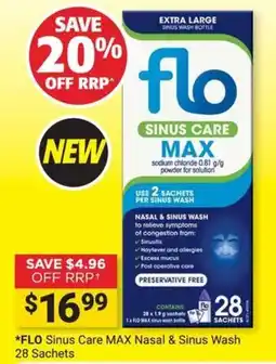 Cincotta Chemist FLO Sinus Care MAX Nasal & Sinus Wash offer