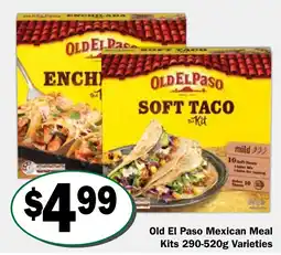 Friendly Grocer Old El Paso Mexican Meal Kits Varieties offer