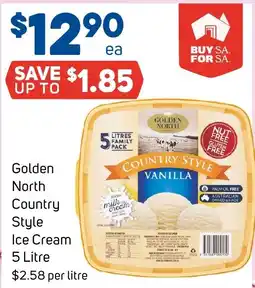 Foodland Golden North Country Style Ice Cream offer