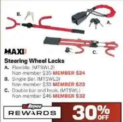Repco Maxi Steering Wheel Locks offer