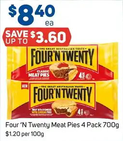 Foodland Four 'N Twenty Meat Pies offer
