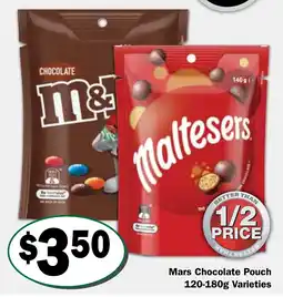 Friendly Grocer Mars Chocolate Pouch Varieties offer