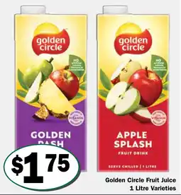 Friendly Grocer Golden Circle Fruit Juice 1 Litre Varieties offer