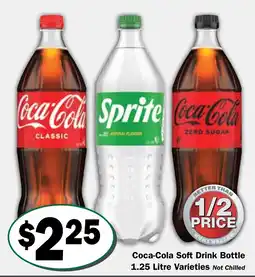 Friendly Grocer Coca-Cola Soft Drink Bottle 1.25 Litre Varieties offer