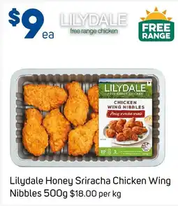 Foodland Lilydale Honey Sriracha Chicken Wing Nibbles offer