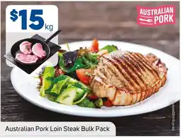 Foodland Australian Pork Loin Steak Bulk Pack offer