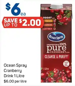 Foodland Ocean Spray Cranberry Drink offer