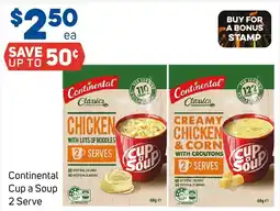 Foodland Continental Cup a Soup 2 Serve offer