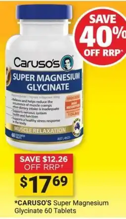 Cincotta Chemist Caruso's Super Magnesium Glycinate offer