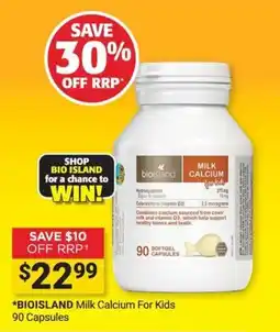 Cincotta Chemist Bio Island Milk Calcium For Kids offer