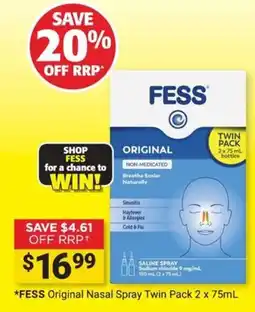Cincotta Chemist FESS Original Nasal Spray offer