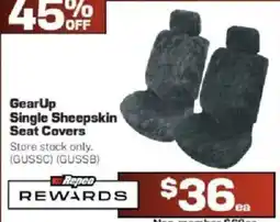 Repco GearUp Single Sheepskin Seat Covers offer
