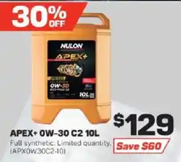 Repco Nulon Apex+ 0W-30 C2 offer