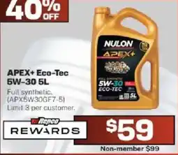 Repco Nulon Apex+ Eco-Tec 5W-30 offer