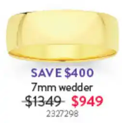Goldmark 7mm wedder offer