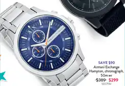 Goldmark Armani Exchange Hampton, chronograph offer