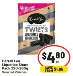IGA Darrell Lea Liquorice Share Pack offer