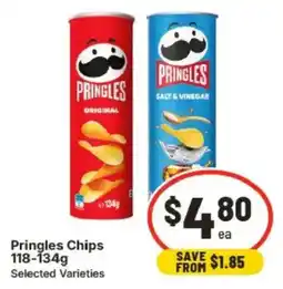IGA Pringles Chips Selected Varieties offer