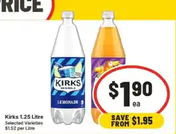 IGA Kirks 1.25 Litre Selected Varieties offer