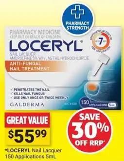 Cincotta Chemist Loceryl Nail Lacquer offer