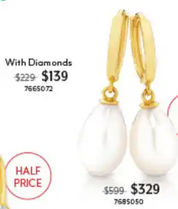 Angus & Coote Pearl Earrings offer