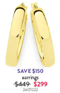 Goldmark earrings offer