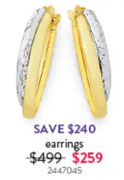 Goldmark earrings offer