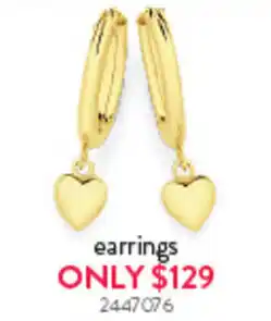 Goldmark earrings offer
