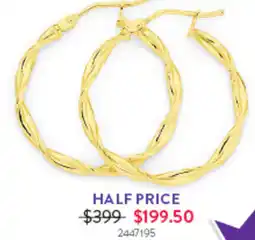 Goldmark Twist Hoop Earrings offer