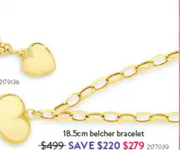 Goldmark 18.5cm belcher bracelet offer
