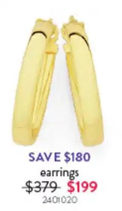 Goldmark earrings offer