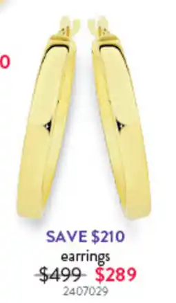 Goldmark earrings offer