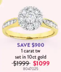 Goldmark 1 carat tw set in 10ct gold offer