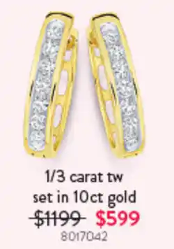 Goldmark 1/3 carat tw set in 10ct gold offer