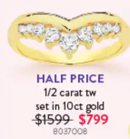 Goldmark Diamond ring set in 10ct gold offer